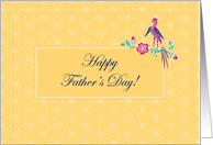 Sakura Batik with Bird Father’s Day Card