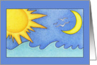 Sun and Moon Holiday card