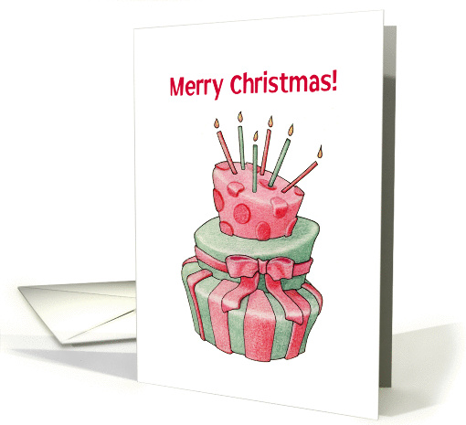 Christmas Cake card (103986)