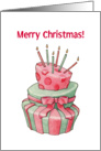 Christmas Cake card