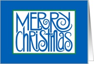 Merry Christmas Blue card