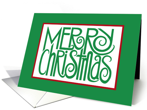 Merry Christmas Green card (105727)