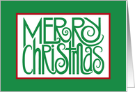 Merry Christmas Green card