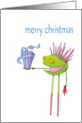 Critter Cedric Merry Christmas card