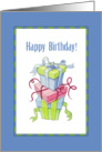 Gift Boxes Birthday card