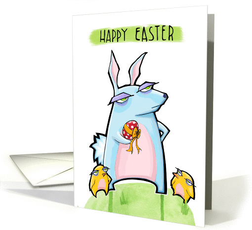 Grouchy Rabbit Easter card (1163274)