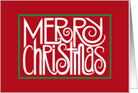 Merry Christmas White card
