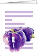 E is for Eggplant card