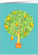 Any Occasion, Pear Tree teal, Blank Inside card