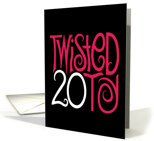 Twisted at 20 Black&Pink card (156320)