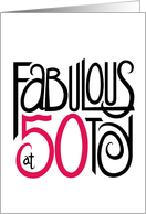 Fabulous at 50 card