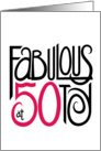 Fabulous at 50 card