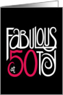 Fabulous at 50 Black card