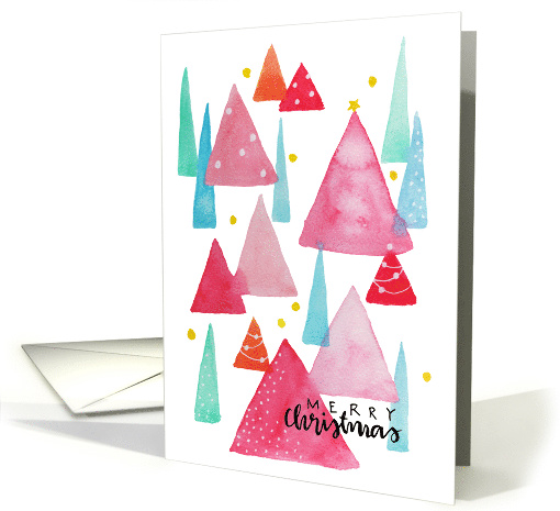 Merry Christmas Trees card (1592008)