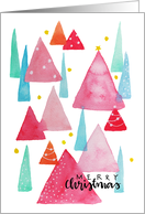 Merry Christmas Trees card
