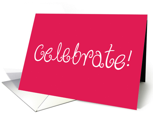 Celebrate Pink card (159906)