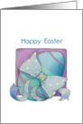 Blue Easter Egg card