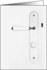 White Doorknob card