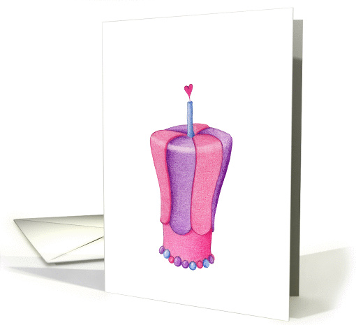 Pink Cake card (217138)