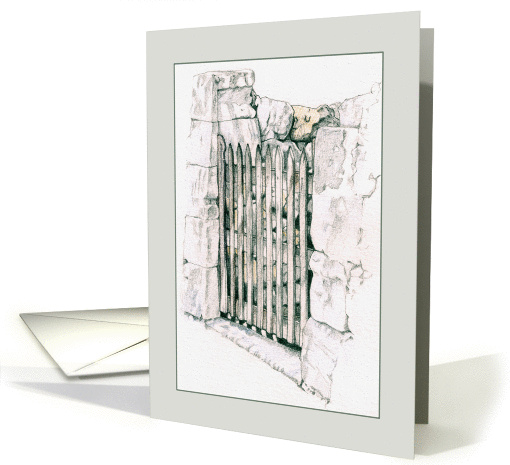 Closed Gate card (217148)