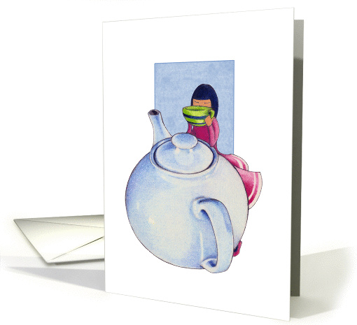 Girl with Tea card (224062)