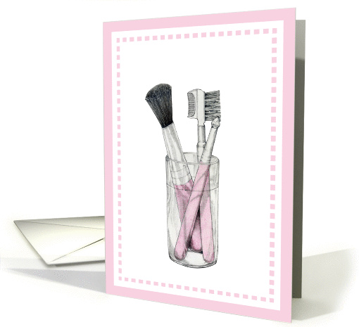 Make-up Brushes card (224068)