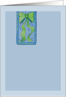 Ribbon Bookmark card