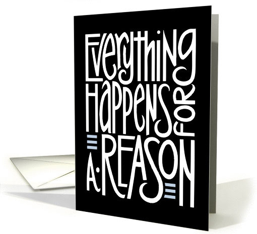 Everything Happens Black card (231499)