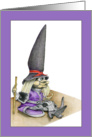 Broomless Witch Halloween card
