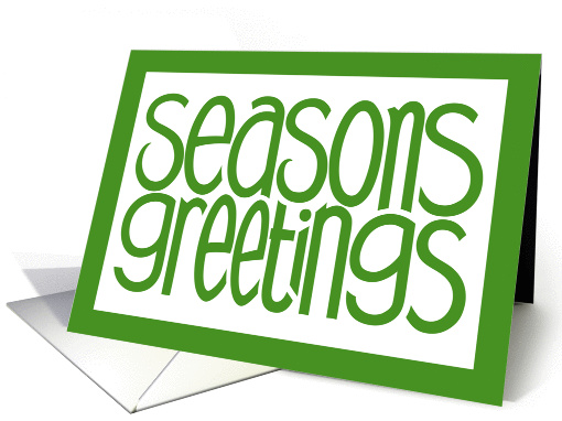 Seasons Greetings Green card (252123)