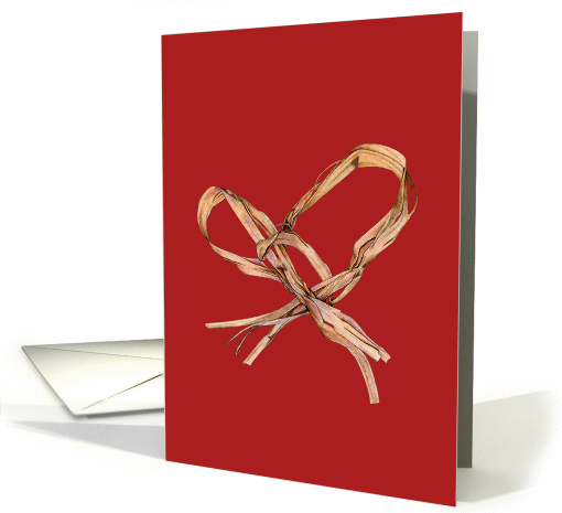 Twisted Twine Heart Red card (326511)