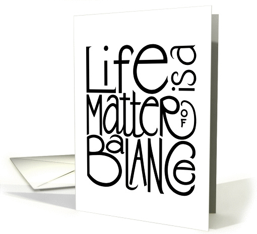 Life Balance card (344014)