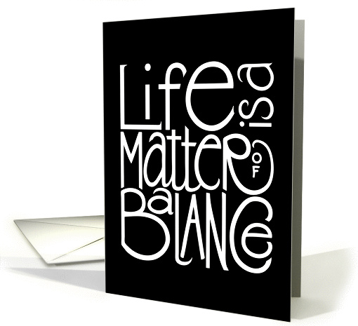 Life Balance White card (344040)