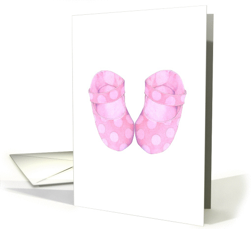 It's A Girl Booties card (354719)