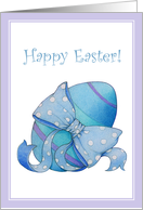 Blue Egg Easter Card