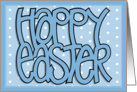 Happy Easter blue card