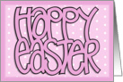 Happy Easter pink card