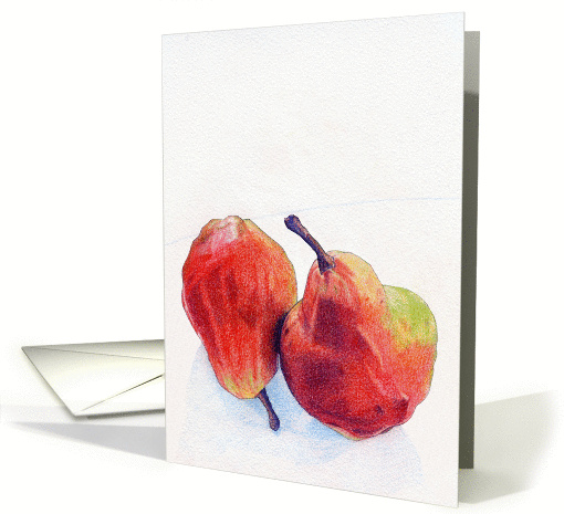 Two Red Pears card (396253)