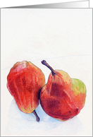 Two Red Pears card
