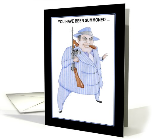 Murder Mystery Mob Boss Invitation card (409336)