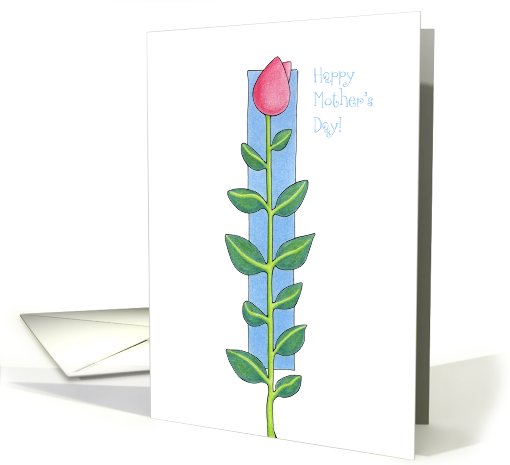 Rose Stem Mother's Day card (416976)
