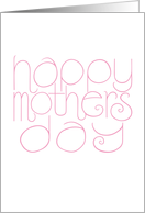 Mothers Day pink card