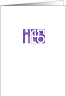 Hello purple card