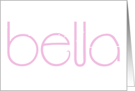 Bella pink card