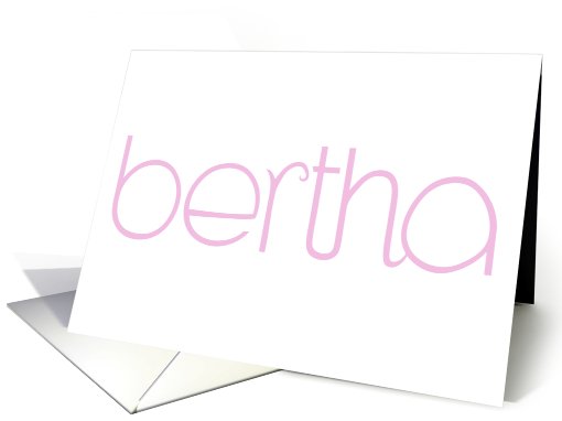 Bertha pink card (448962)