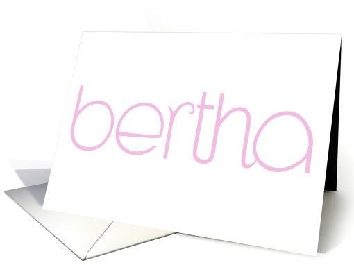 Bertha pink card (448962)