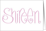 Shireen pink card