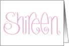 Shireen pink card