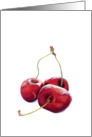 Three Cherries card