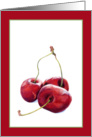Three Cherries red border card